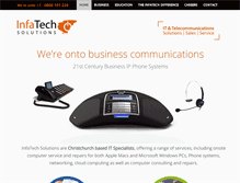 Tablet Screenshot of infatech.co.nz